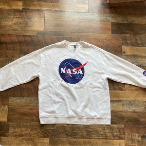 White H&M NASA Crewneck